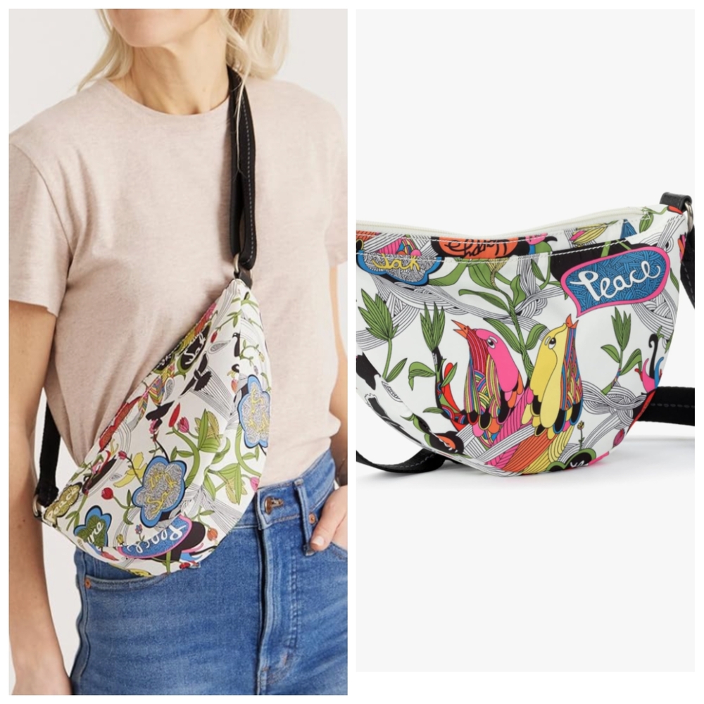 Colorful Floral Sakroots Crossbody Bag